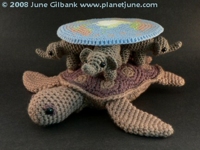 PlanetJune Coloured Pattern on a Crochet Disk